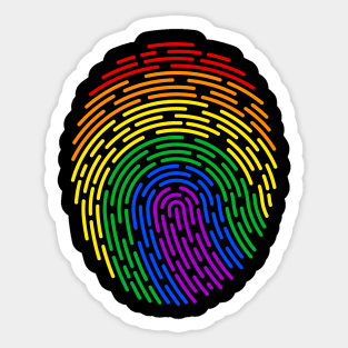 Pride Month Fingerprint Sticker